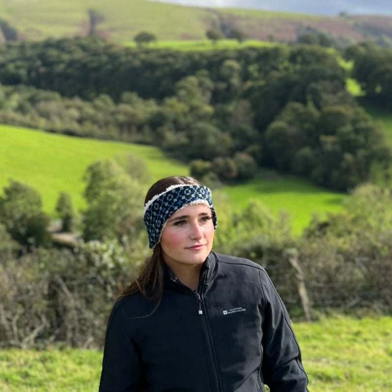 Sapphire River Headband Welsh Tweed