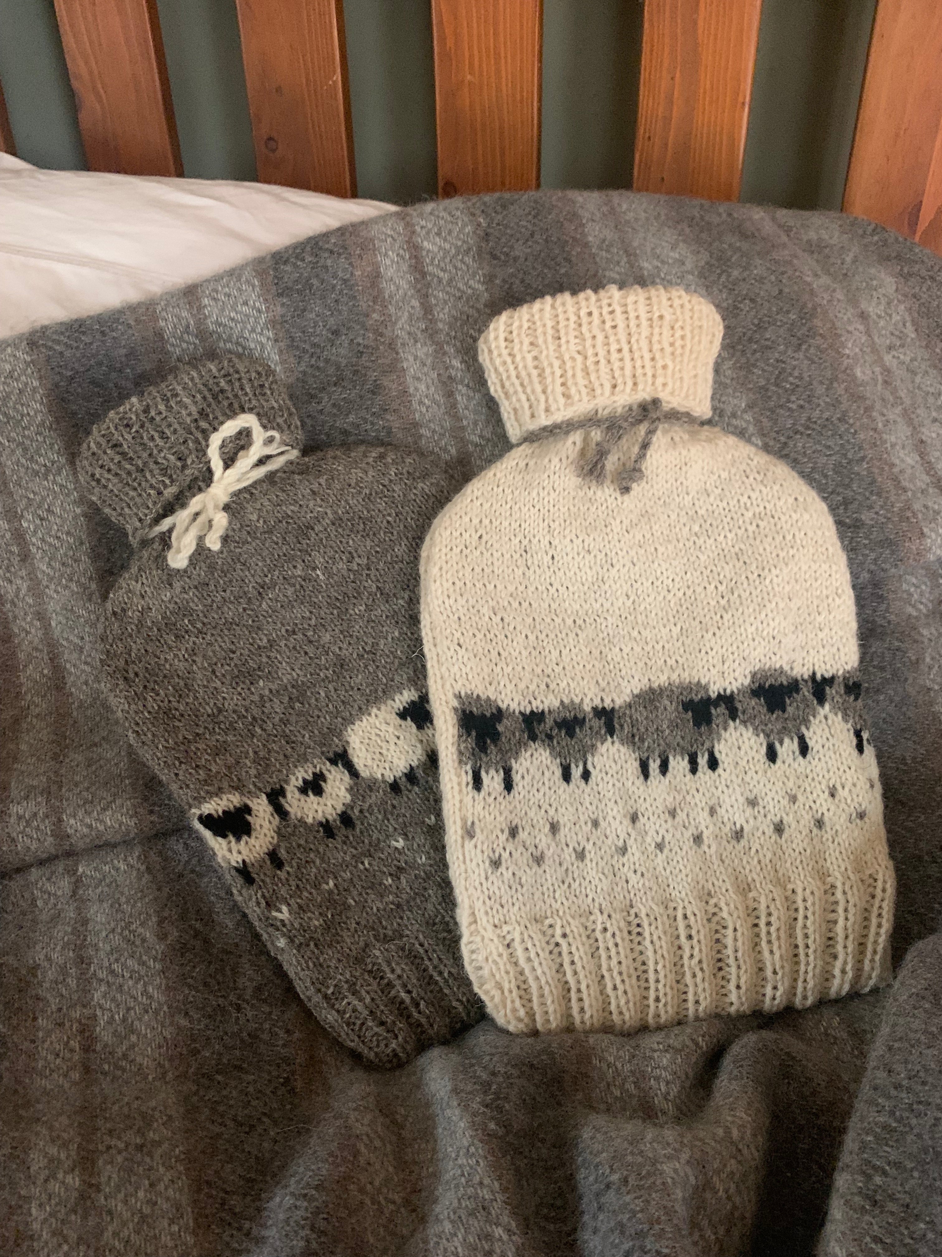 Sheep Hot Water Bottle Cover, Knitting Patterns