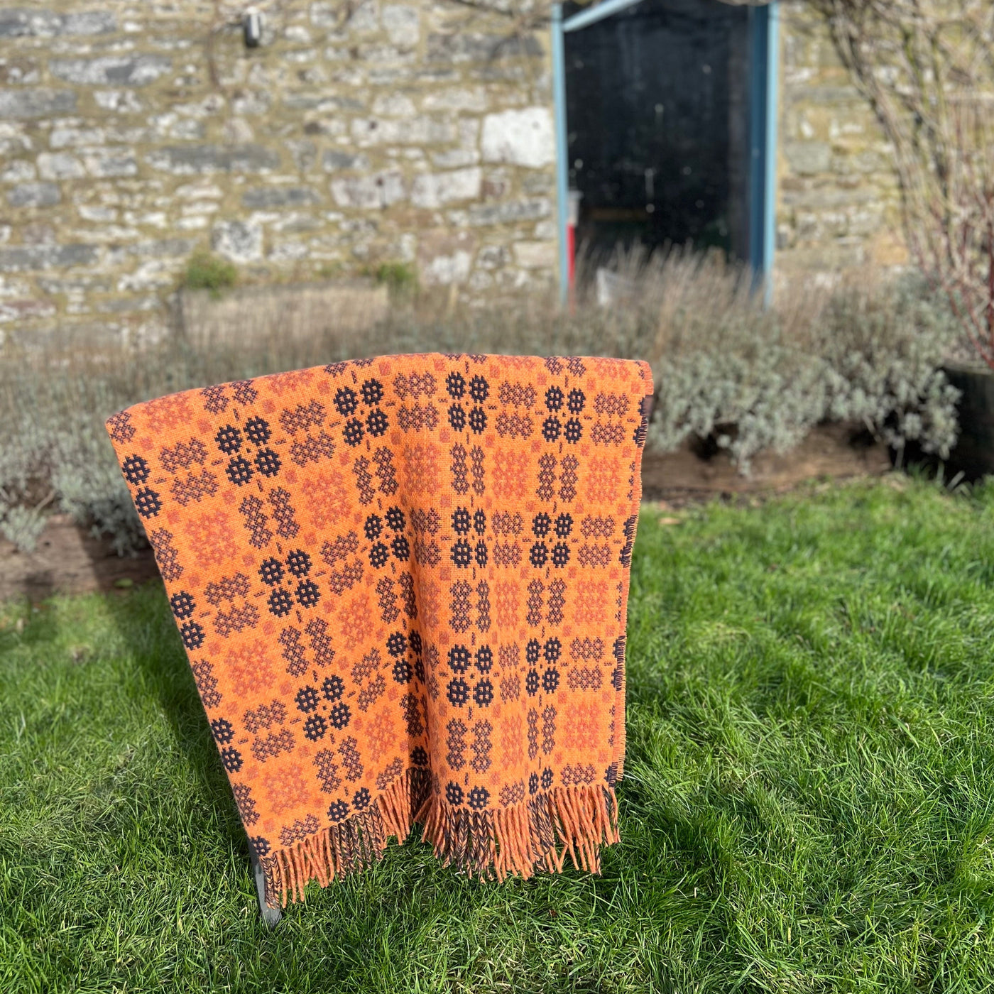 Welsh Tapestry Throw - Oren, Brown & Du