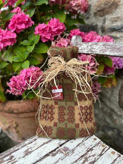 Welsh Tapestry Hot Water Bottle Cover – Gwyrdd, Brown & Tan