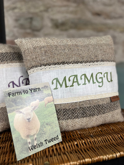 Pentwyn Farm To Yarn Petite Cushion - Mocha