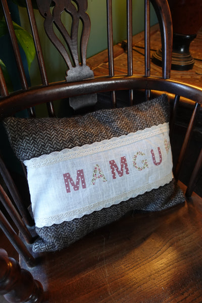 Personalised 'mamgu' cushion