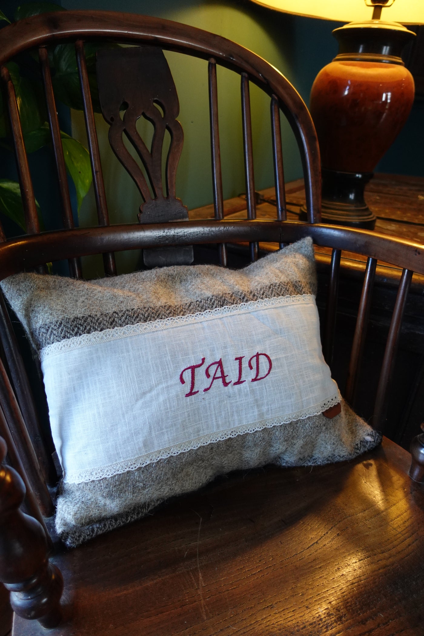 Personalised 'Tiad' cushion