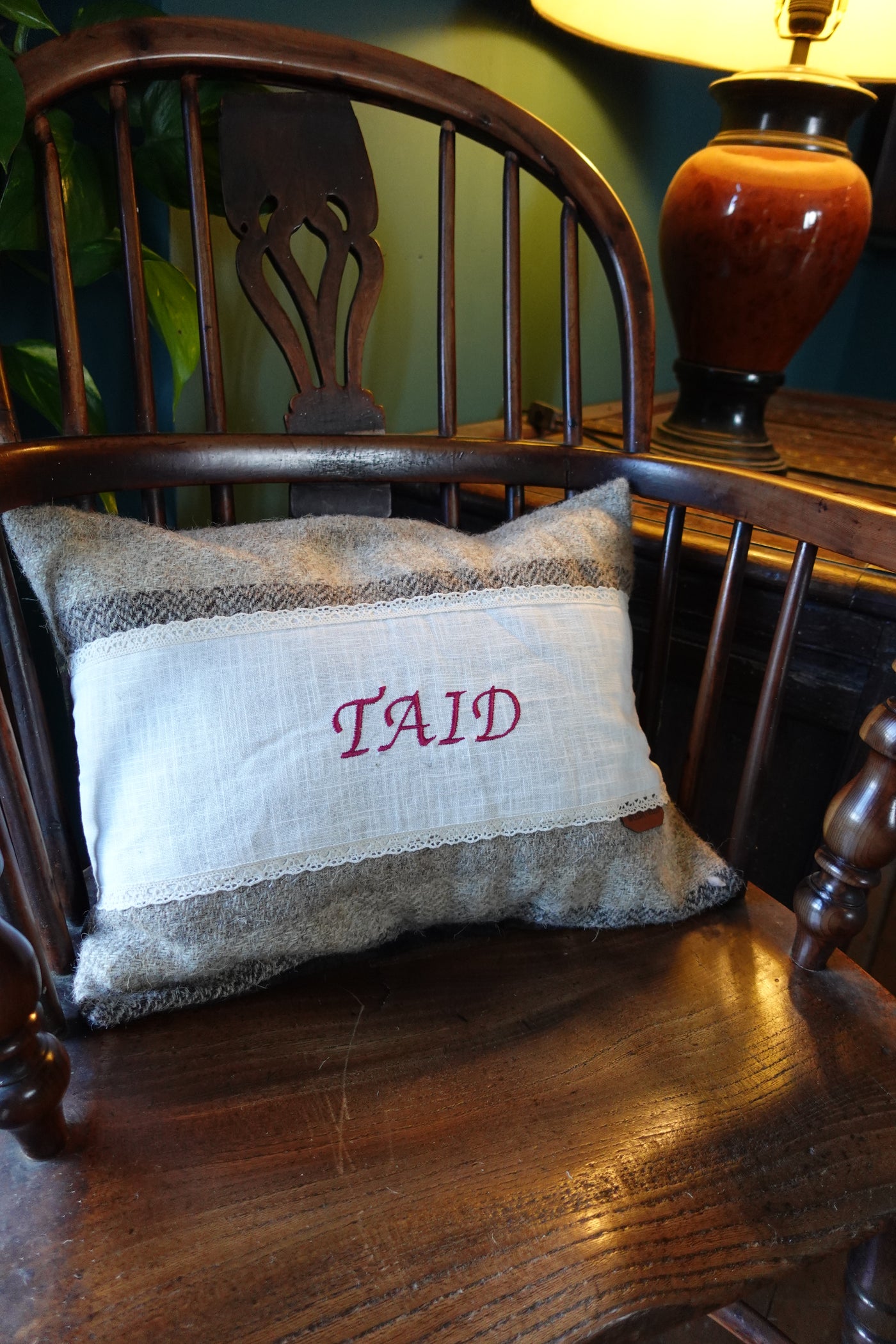 Personalised 'Tiad' cushion