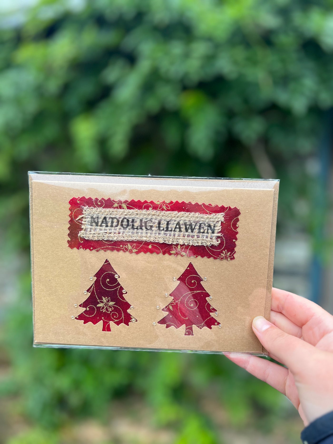 Nadolig Llawn Whirlwind Christmas Tree Card