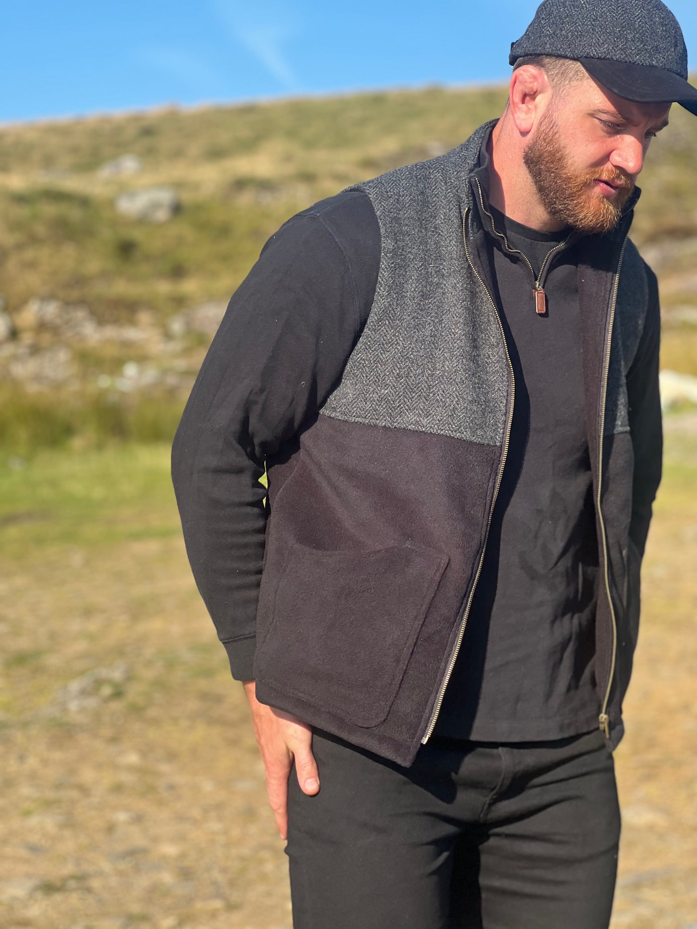 Black Mountain Tweed Gilet