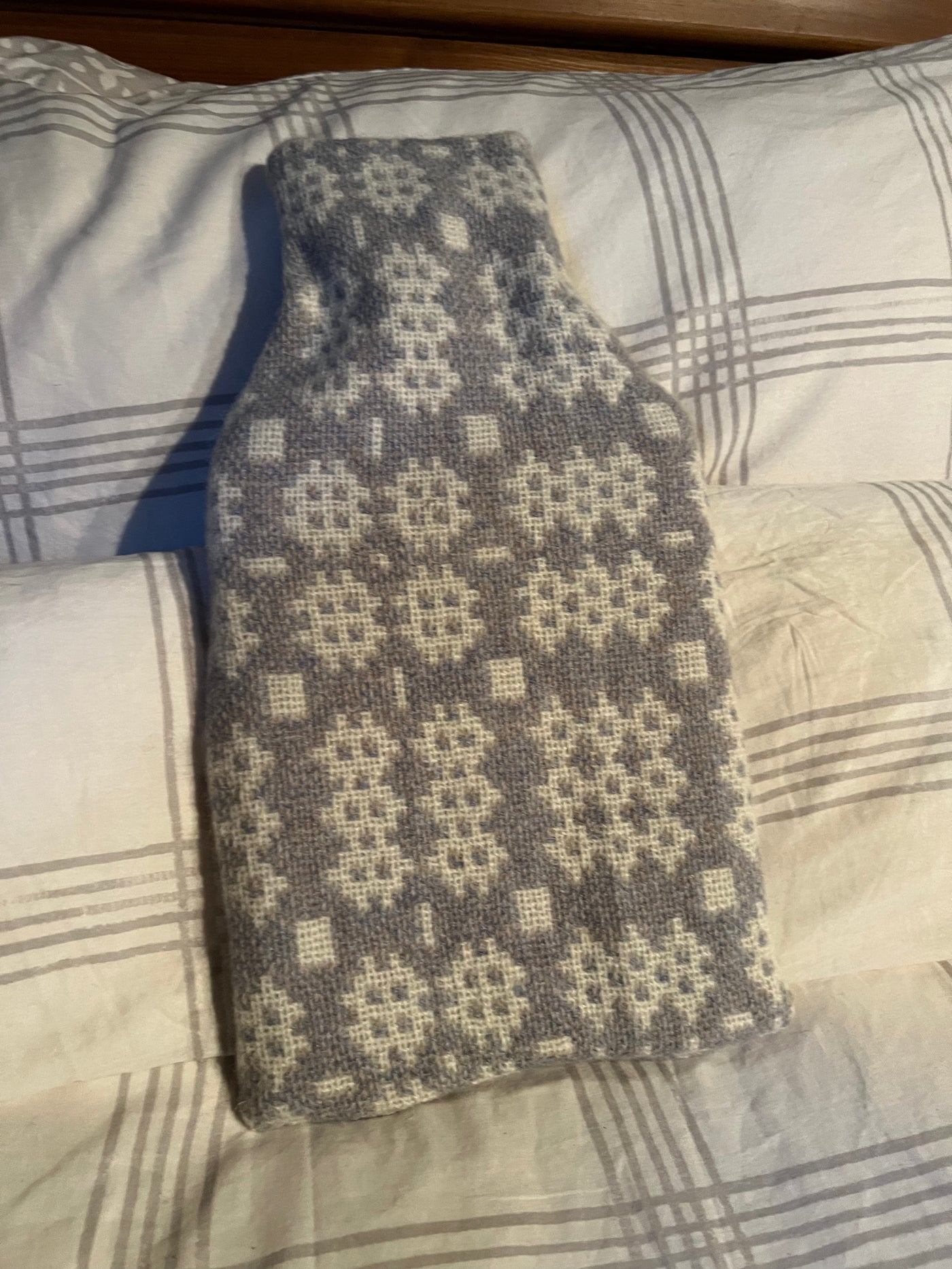 Welsh Tapestry Hot Water Bottle Cover – Grey & Gwyn