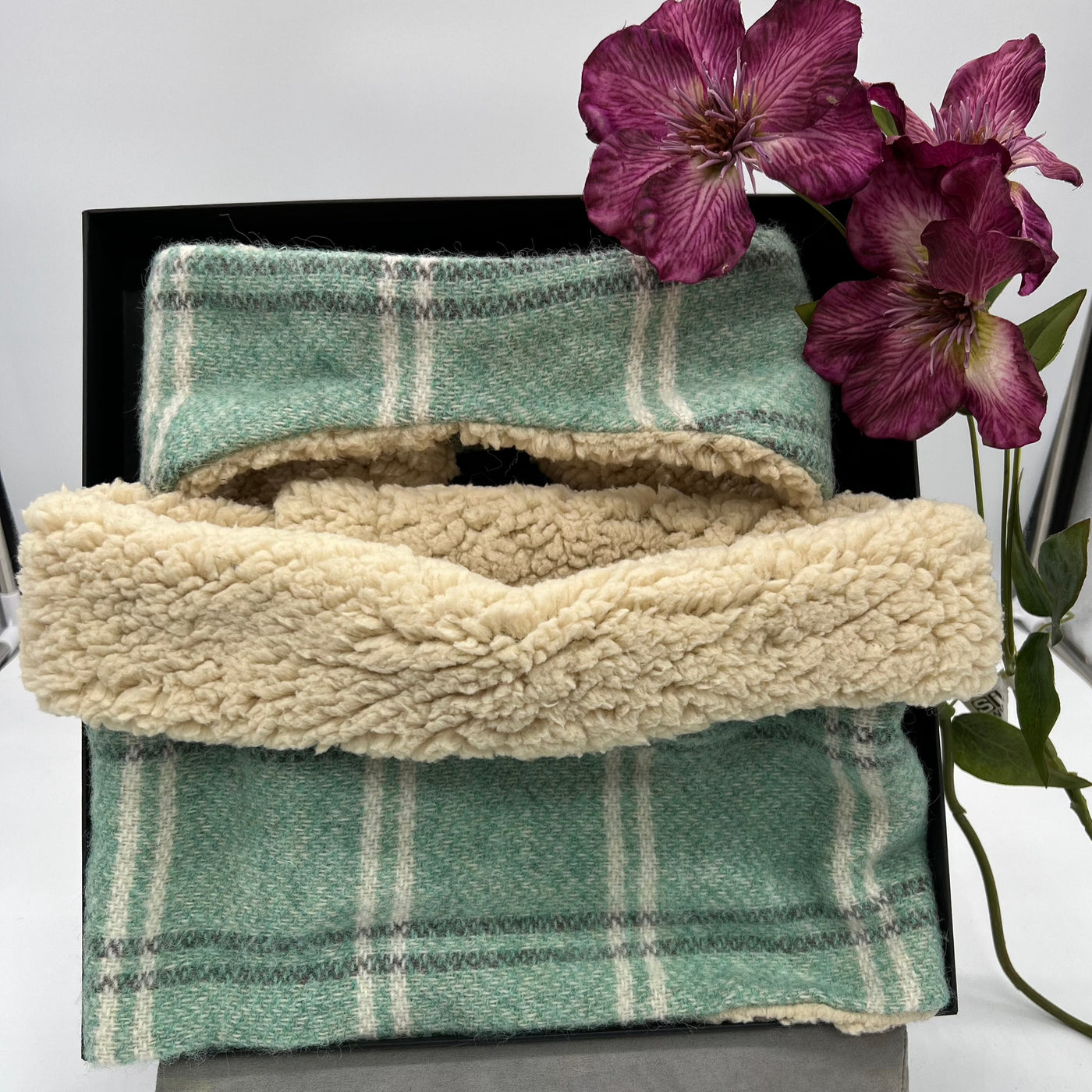 Mint Headband and Neck Warmer Set