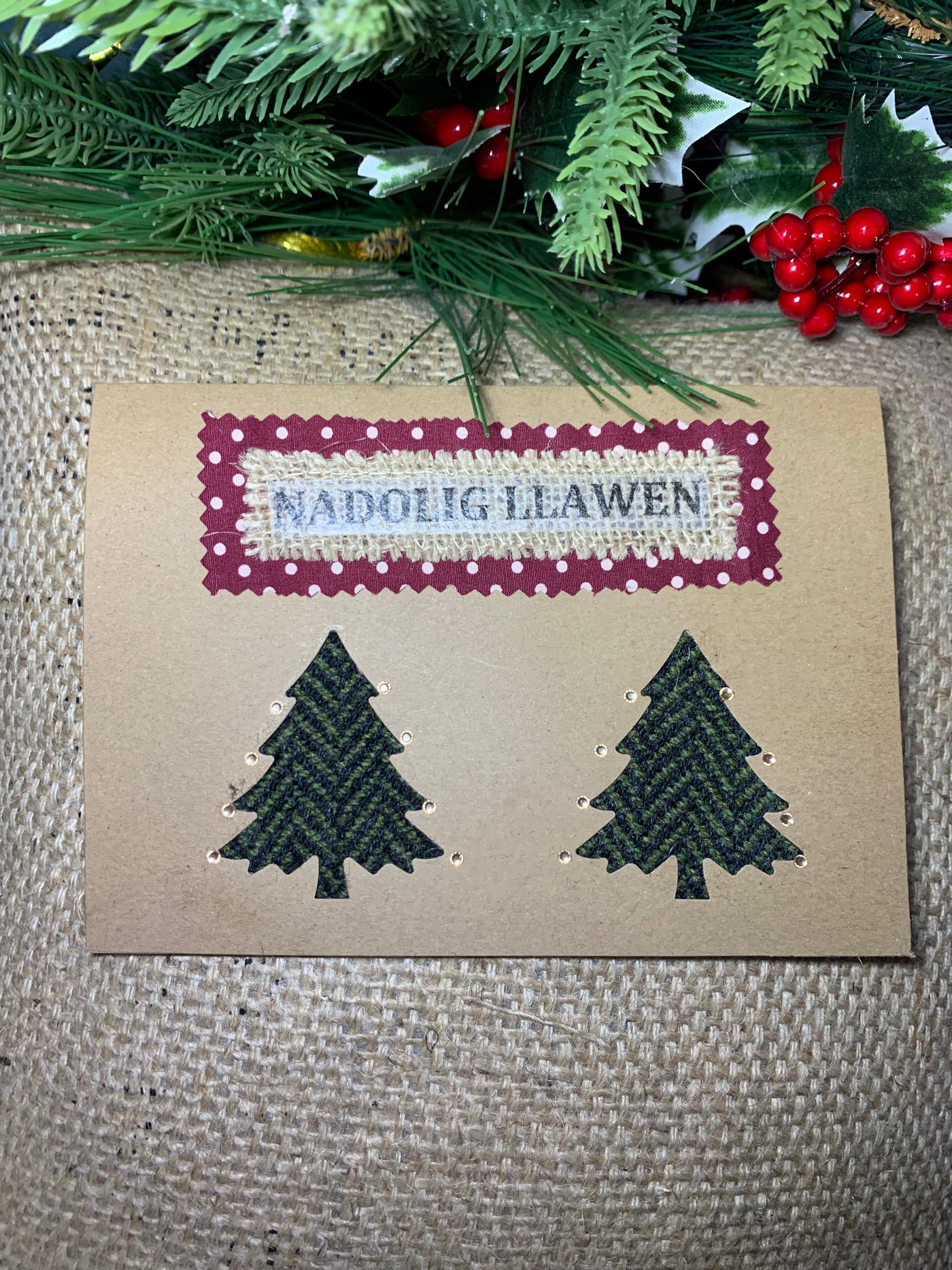 Welsh Christmas Tree Card