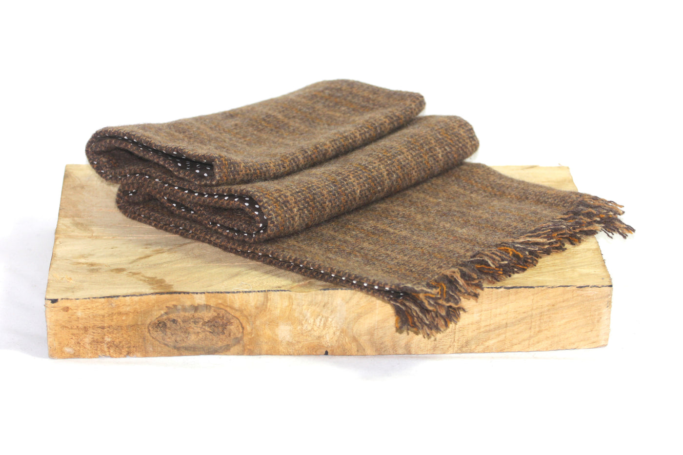 Emlyn Tweed with Truffle Polka Dot Lining