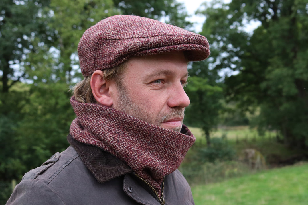 Herringbone tweed cap best sale