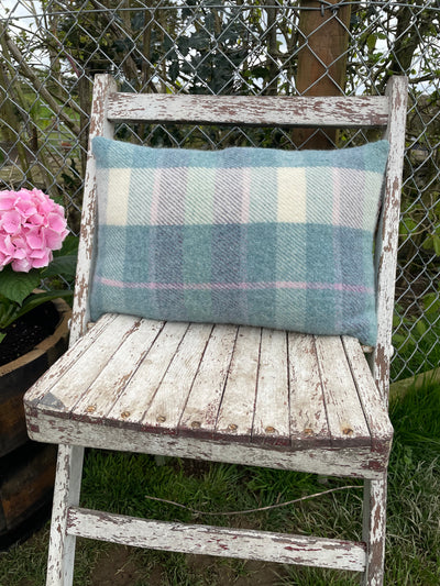 Welsh Tweed Pastel Cushion - Hydrangea